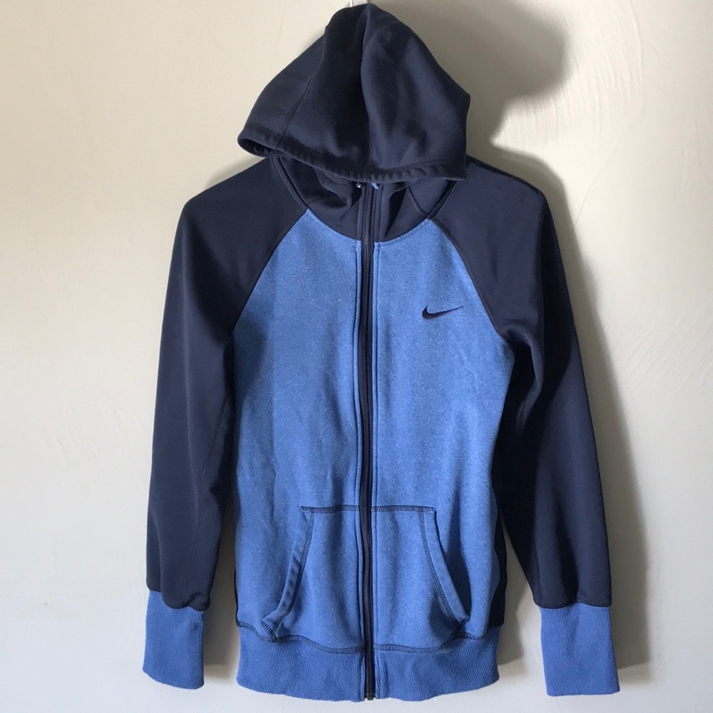 Nike sweatshirt hoodie small blue